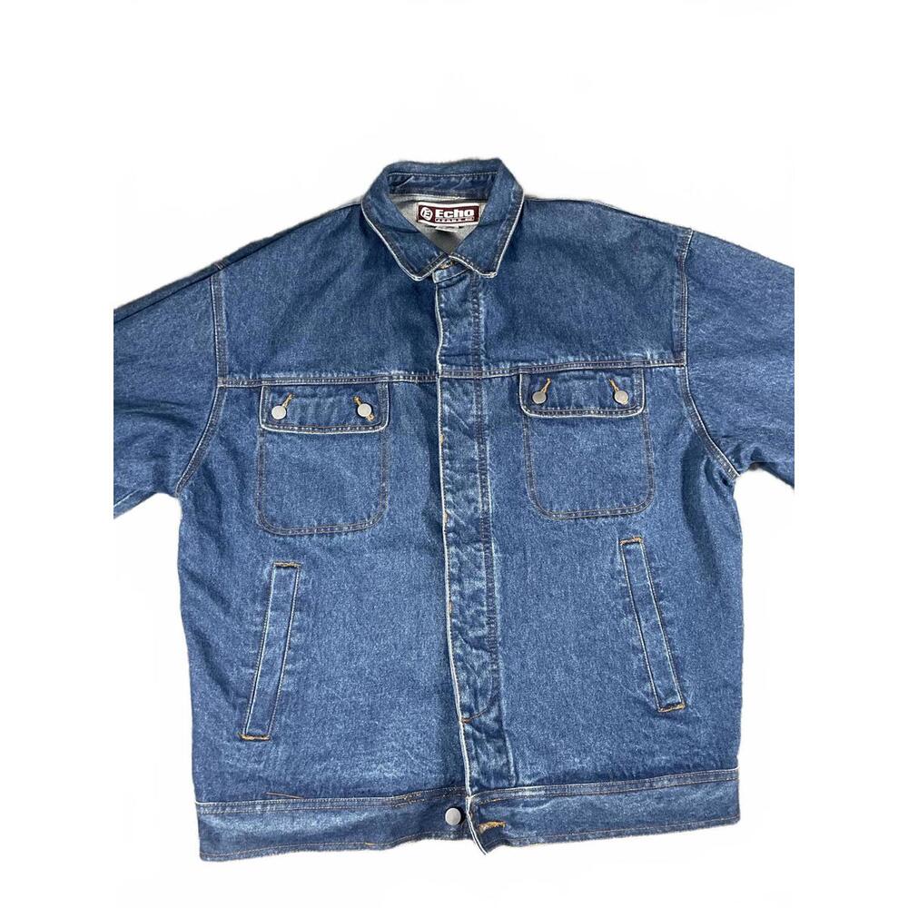 Echo Jeans Men's XL Heavy Denim Blue Jacket Y2K